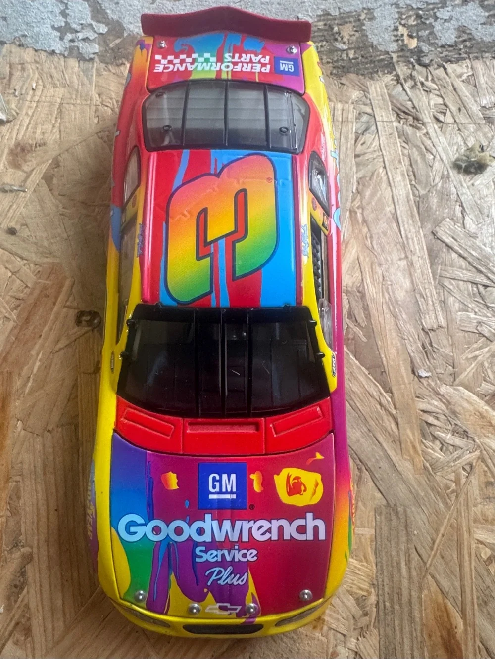 Dale Earnhardt Rainbow Race Car die cast- Multicolor
